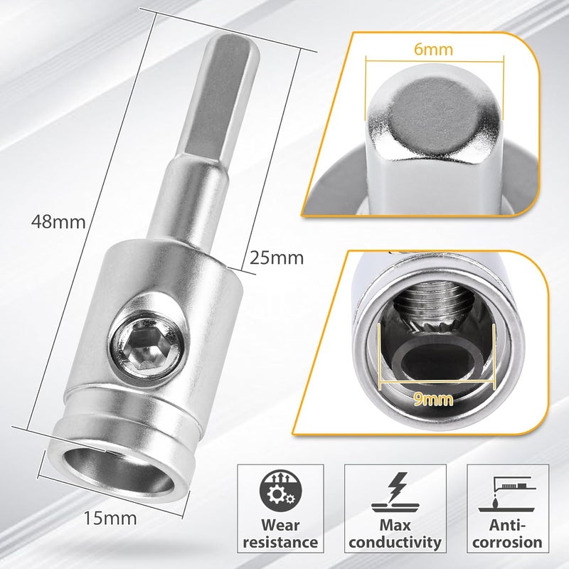 Tottist 4PCS Heavy-Duty Car Stereo Audio Wire Reducer - 4 Gauge to 8 Gauge for Amp Input, AWG Pin Power & Ground Connection, Fits Most Cars - Image 2